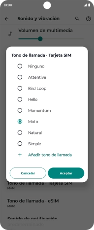 Pulsa los timbres de llamada deseados para escucharlos. Pulsa los timbres de llamada deseados para escucharlos.