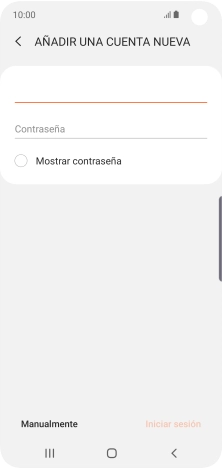 Pulsa Contraseña e introduce la contraseña de tu cuenta de correo electrónico. Pulsa Contraseña e introduce la contraseña de tu cuenta de correo electrónico.