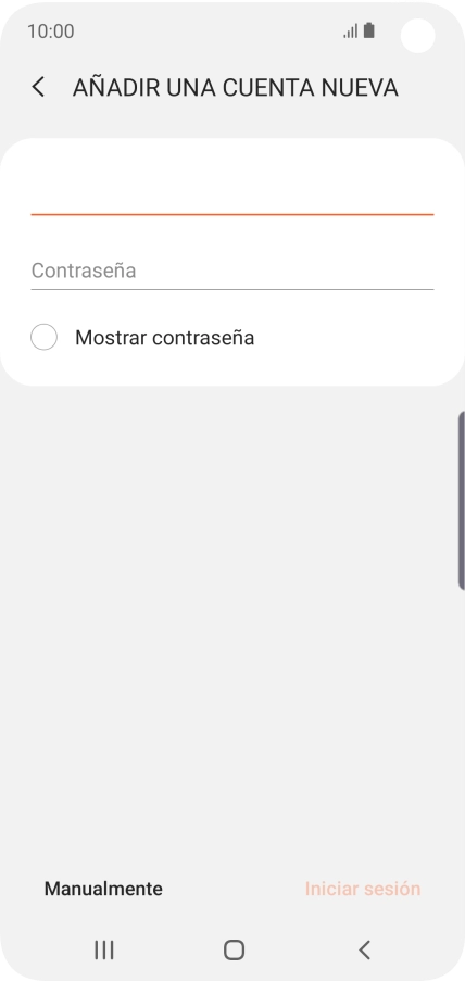 Pulsa Contraseña e introduce la contraseña de tu cuenta de correo electrónico. Pulsa Contraseña e introduce la contraseña de tu cuenta de correo electrónico.
