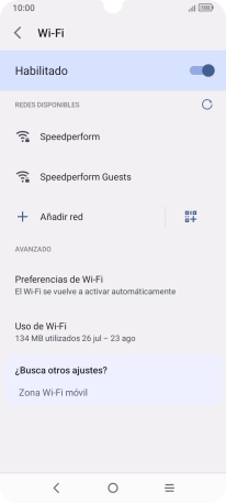 Pulsa la red wifi deseada. Pulsa la red wifi deseada.