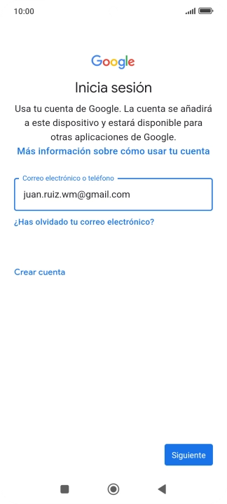 Pulsa Siguiente.