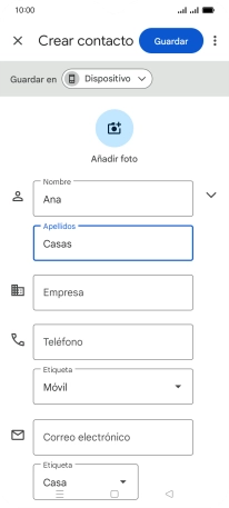 Pulsa Teléfono e introduce el número de teléfono deseado. Pulsa Teléfono e introduce el número de teléfono deseado.