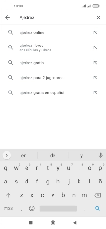 Introduce el nombre del tema o de la app y pulsa el icono de búsqueda. Introduce el nombre del tema o de la app y pulsa el icono de búsqueda.