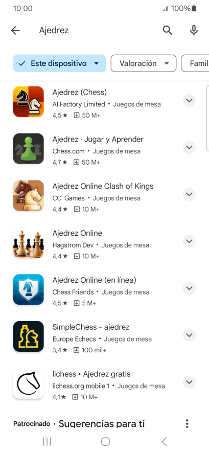 Pulsa la app deseada. Pulsa la app deseada.