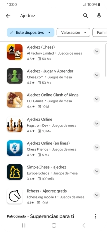Pulsa la app deseada. Pulsa la app deseada.