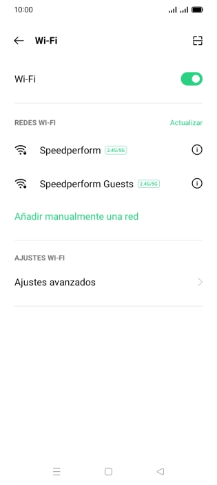 Pulsa la red wifi deseada.