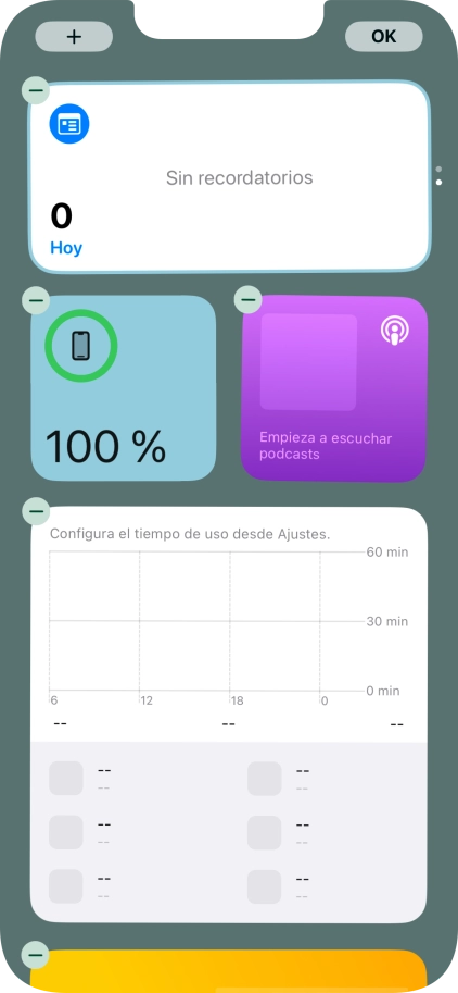 Pulsa el icono de añadir. Pulsa el icono de añadir.