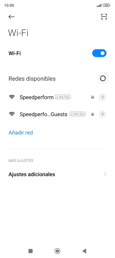 Pulsa la red wifi deseada. Pulsa la red wifi deseada.