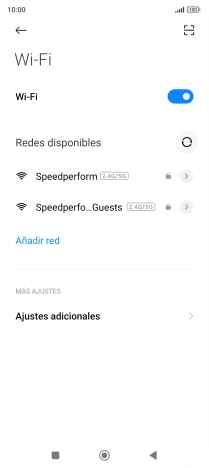 Pulsa la red wifi deseada. Pulsa la red wifi deseada.