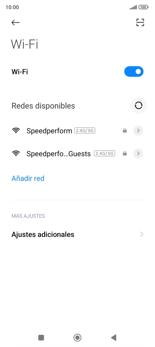 Pulsa la red wifi deseada. Pulsa la red wifi deseada.
