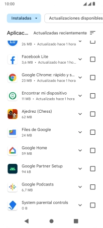 Pulsa la app deseada. Pulsa la app deseada.