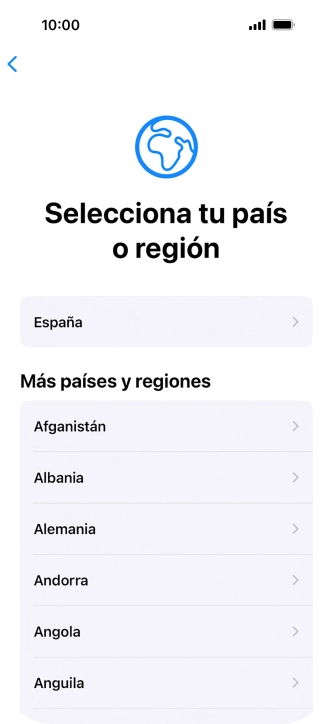Pulsa el país o el área deseados. Pulsa el país o el área deseados.