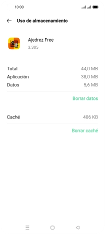 Pulsa Borrar caché. Pulsa Borrar caché.