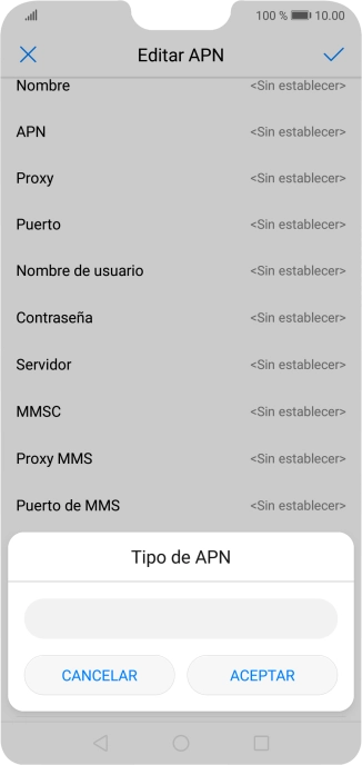 Introduce default y pulsa ACEPTAR. Introduce default y pulsa ACEPTAR.