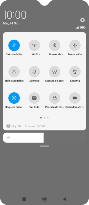 Pulsa Modo avión para activar o desactivar la función. Pulsa Modo avión para activar o desactivar la función.