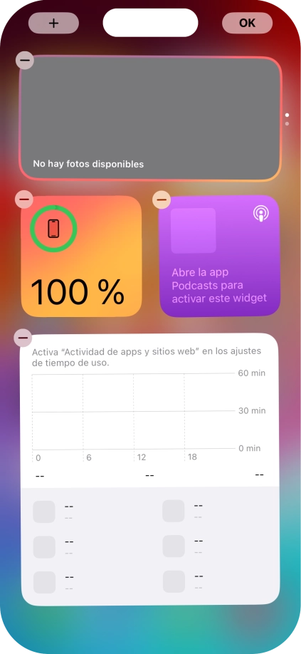 Pulsa el icono de añadir. Pulsa el icono de añadir.