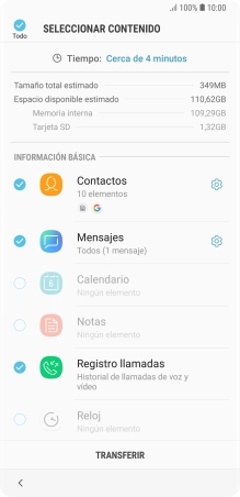 Pulsa los tipos de datos deseados. Pulsa los tipos de datos deseados.