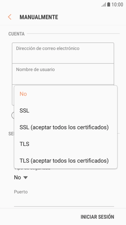 Pulsa No para desactivar la función. Pulsa No para desactivar la función.
