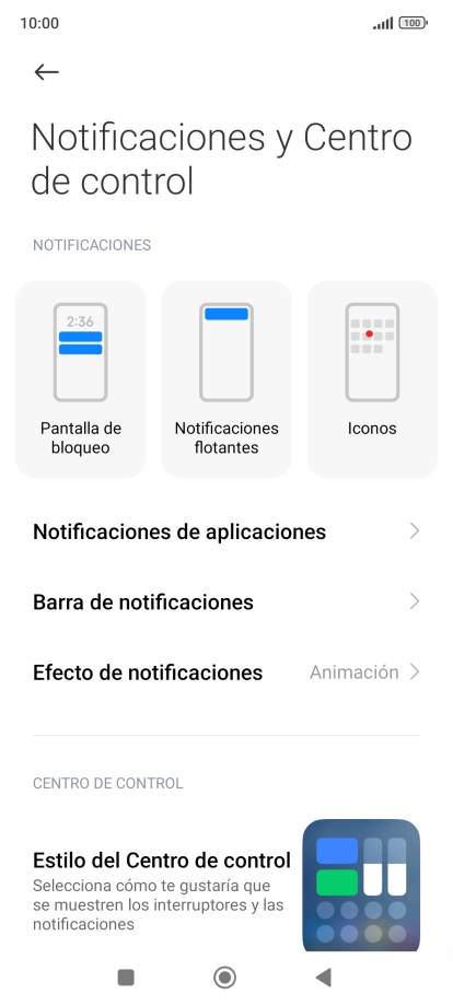 Pulsa Notificaciones de aplicaciones. Pulsa Notificaciones de aplicaciones.