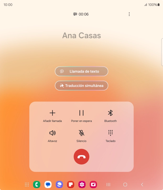Pulsa Traducción simultánea.