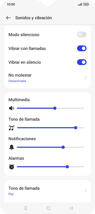Pulsa Tono de llamada.