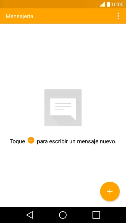 Pulsa el icono de nuevo mensaje. Pulsa el icono de nuevo mensaje.