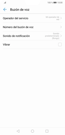 Pulsa Número del buzón de voz. Pulsa Número del buzón de voz.