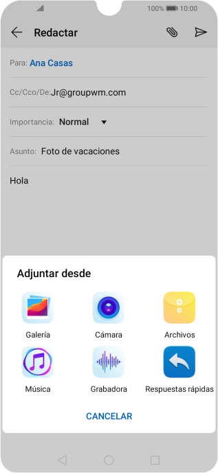 Pulsa Archivos y desplázate a la carpeta deseada. Pulsa Archivos y desplázate a la carpeta deseada.