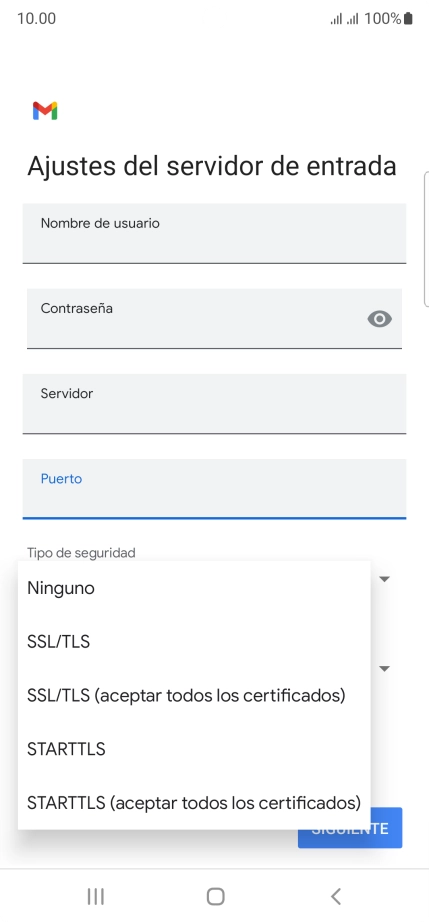 Pulsa Ninguno.