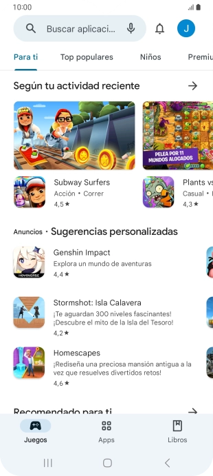 Pulsa el icono de perfil. Pulsa el icono de perfil.