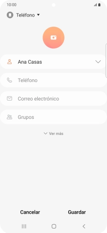 Pulsa Teléfono e introduce el número de teléfono deseado.