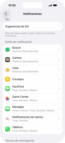 Pulsa la aplicación deseada. Pulsa la aplicación deseada.