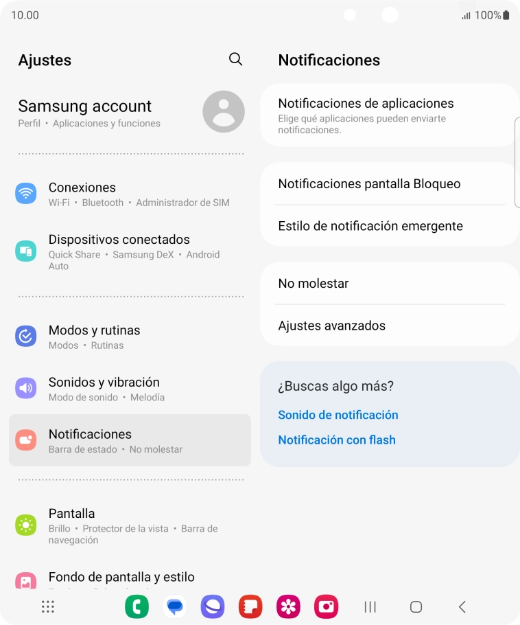 Pulsa Notificaciones de aplicaciones. Pulsa Notificaciones de aplicaciones.