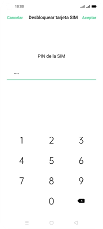Introduce tu código PIN y pulsa Aceptar. Introduce tu código PIN y pulsa Aceptar.