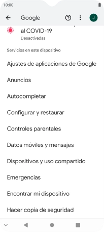 Pulsa Encontrar mi dispositivo.