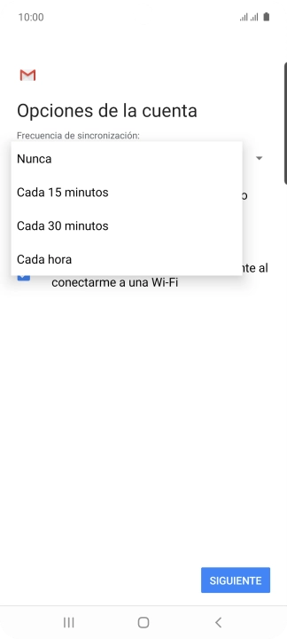 Pulsa el ajuste deseado. Pulsa el ajuste deseado.