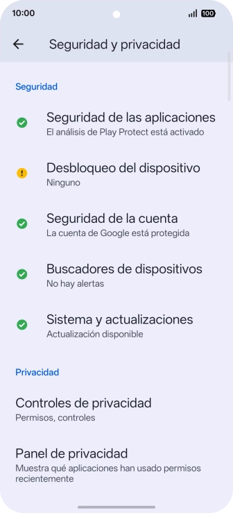 Pulsa Controles de privacidad. Pulsa Controles de privacidad.