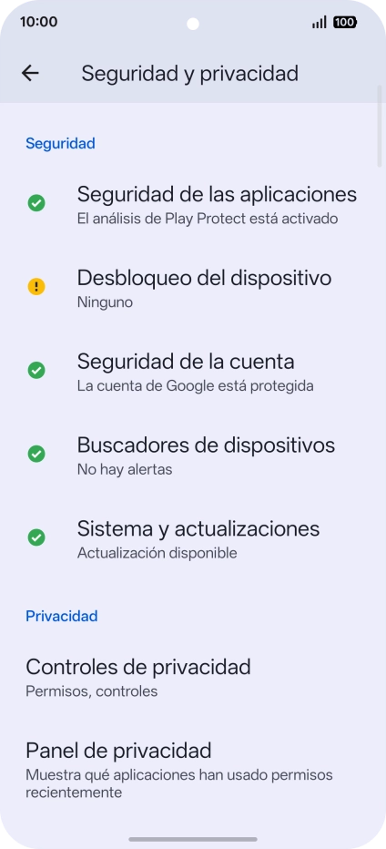 Pulsa Controles de privacidad. Pulsa Controles de privacidad.