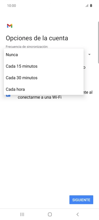 Pulsa el ajuste deseado. Pulsa el ajuste deseado.
