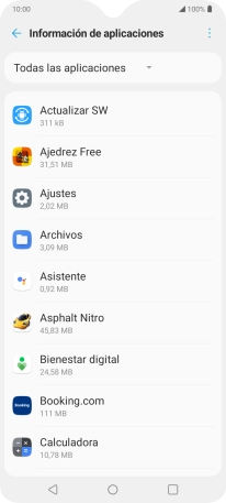 Pulsa la app deseada. Pulsa la app deseada.