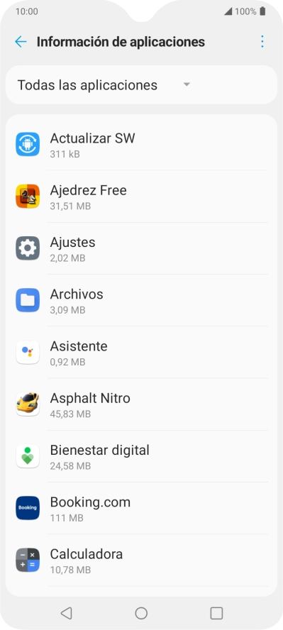 Pulsa la app deseada. Pulsa la app deseada.