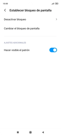 Pulsa Desactivar bloqueo e introduce el código de seguridad actual. Pulsa Desactivar bloqueo e introduce el código de seguridad actual.