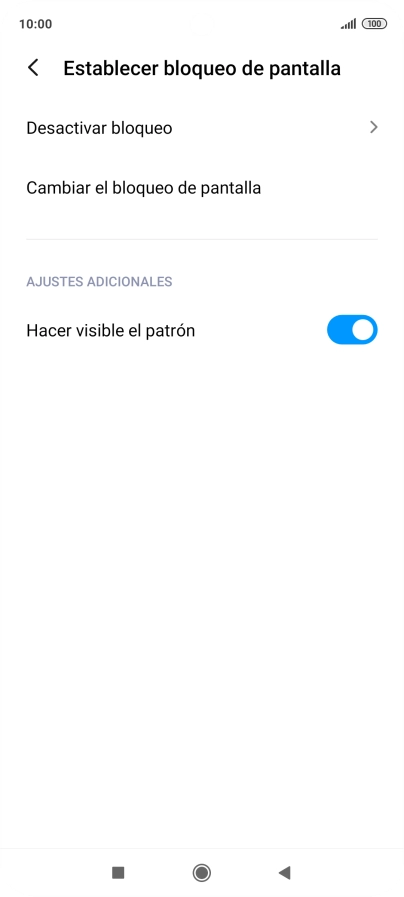 Pulsa Desactivar bloqueo e introduce el código de seguridad actual. Pulsa Desactivar bloqueo e introduce el código de seguridad actual.