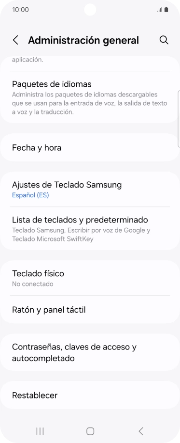 Pulsa Fecha y hora.