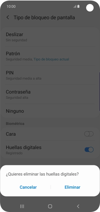 Pulsa Eliminar. Pulsa Eliminar.