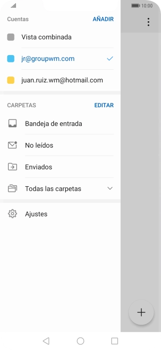 Pulsa Ajustes. Pulsa Ajustes.