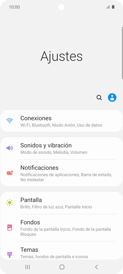 Pulsa Conexiones.