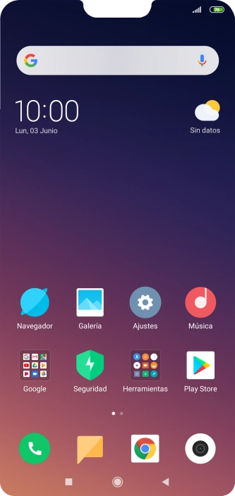 Cuando el icono de carga de batería aparece en la pantalla, el teléfono se está cargando. Cuando el icono de carga de batería aparece en la pantalla, el teléfono se está cargando.