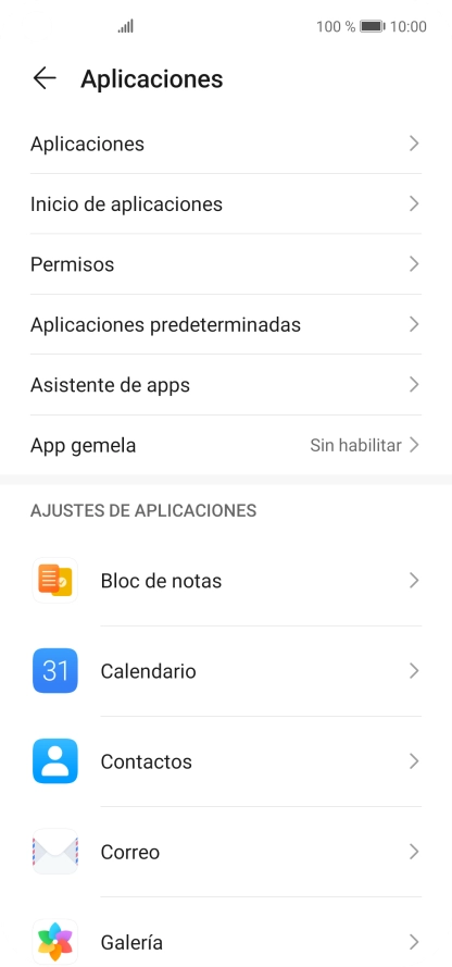 Pulsa Aplicaciones.