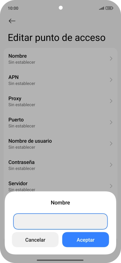 Introduce Vodafone Internet y pulsa Aceptar. Introduce Vodafone Internet y pulsa Aceptar.